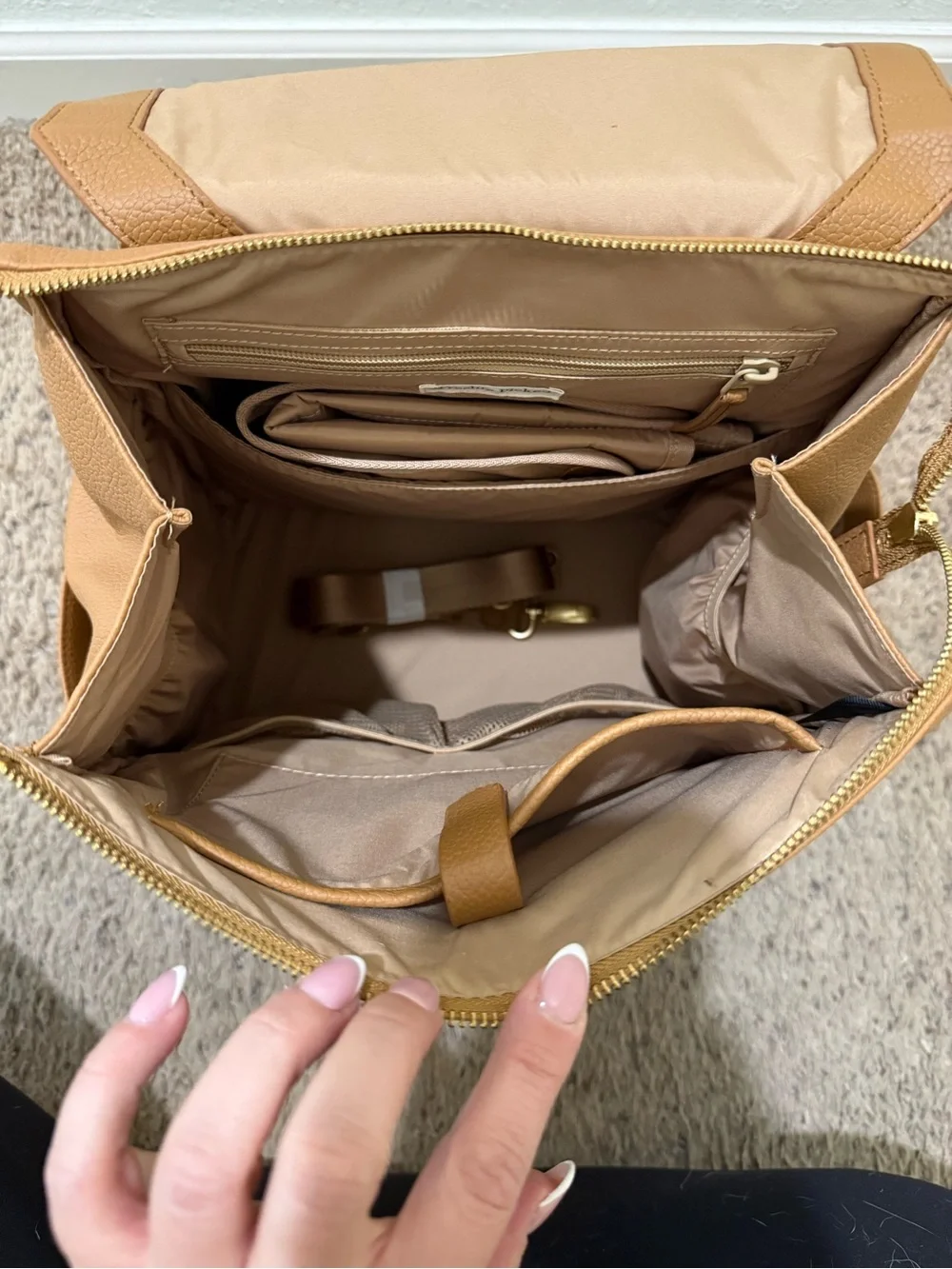 Freshly Picked Butterscotch Backpack Diaper Bag